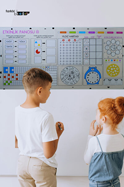 Farklı Bi Kağıt STATİK KAĞIT-ETKİNLİK PANOSU (İ) (58x118 cm)