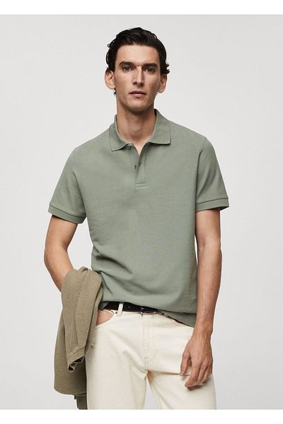 MANGO Man Piqué-Polo aus 100 % Baumwolle