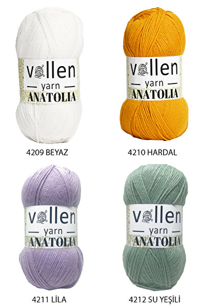 vollen yarn Anatolia El Örgü Ipi, Hırka Kazak Ip Atkı Patik Battaniye Ipi