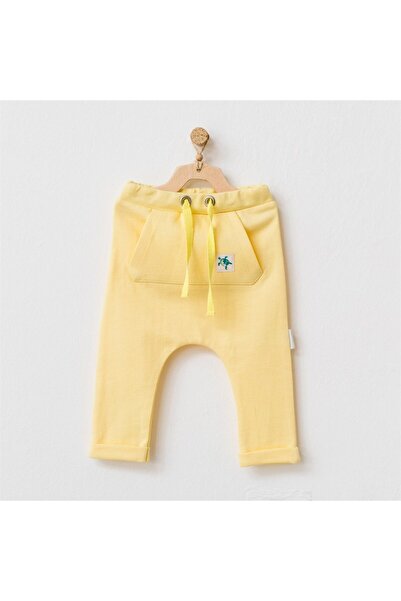 andywawa Unisex Bebek Sarı Play Time Pantolon