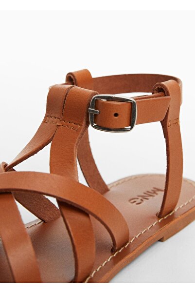 MANGO Kids Beige Sandals for Kids