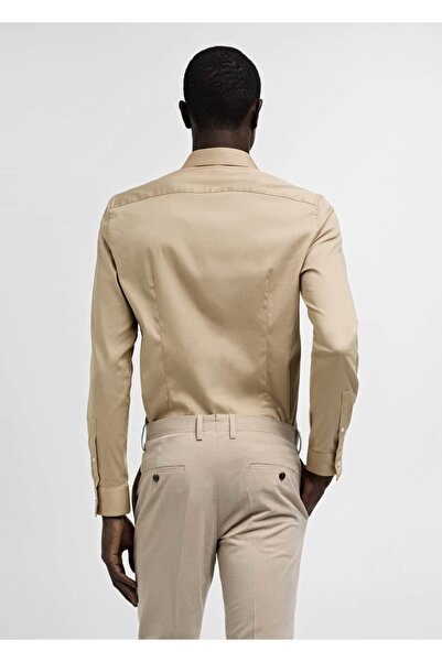 MANGO Man Paçaya doğru daralan kesimli çizgili pantolon