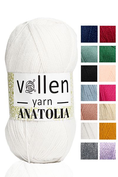 vollen yarn Anatolia Hand Knitting Lanyard - Cardigan, Sweater and Booties Blanket Lanyard