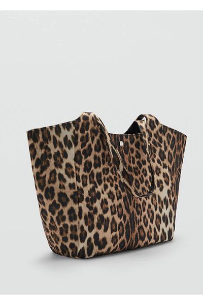 MANGO Woman Nylontasche mit zwei Henkeln