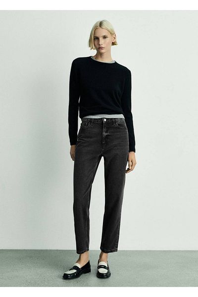 MANGO Woman High Waist Mom2000 Jean Trousers