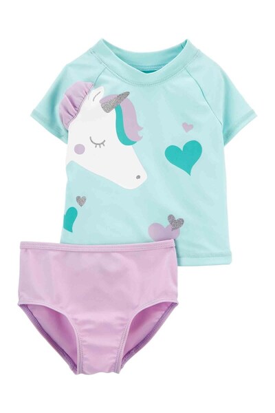 Carter's Carters Kız Bebek Güneş Koruyucu Mayo Set