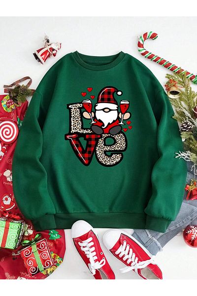 Vordevia Φούτερ Love Printed Oversize