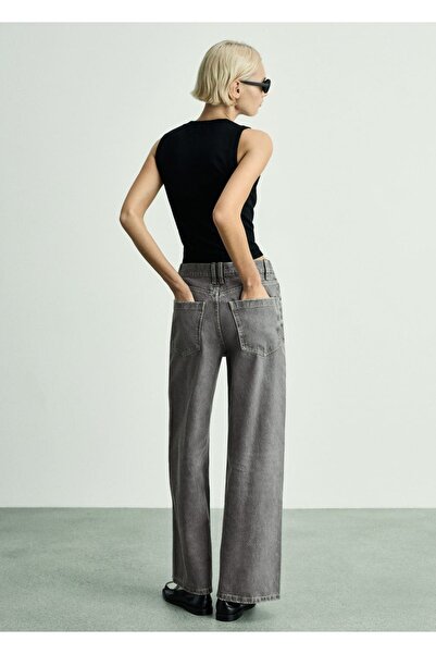 MANGO Woman Orta Bel Wideleg Jean Pantolon