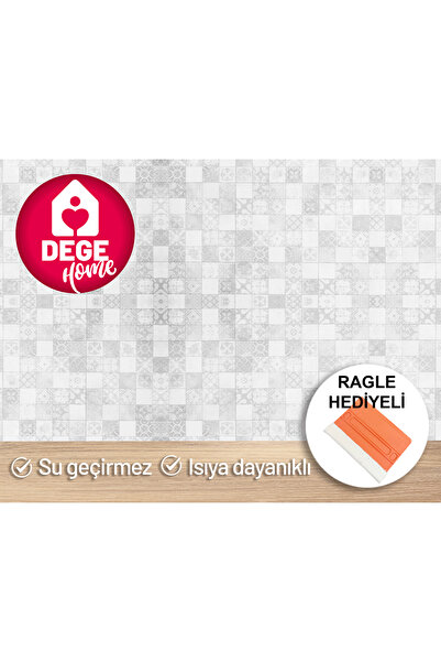 DEGE HOME Patterned Adhesive Foil for Kitchen Countertop 65X200 cm