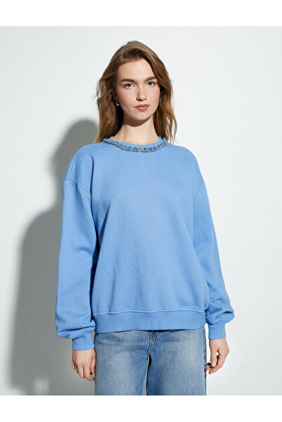 Koton Hanorac cu gât turnu Regular Fit cu accesorii metalice