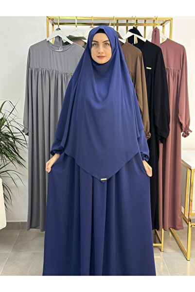 erasra class Ferace & Abaya Sufle Esarp ve Üsten robalı kemerli  elbise Takım...