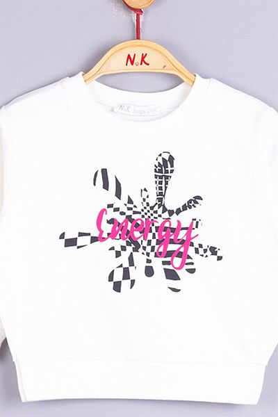 nk kids Nm33614 Baby Girl Splatter Sweat