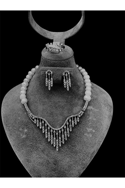 İnci 925 AYAR GÜMÜŞİNCİ SET