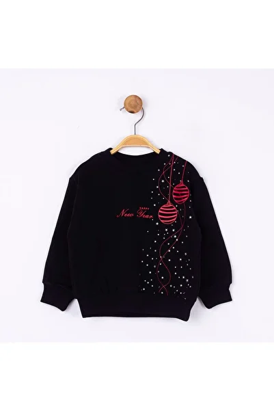 nk kids Nk-33642 Happy New Year Printed Sweat