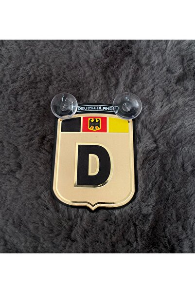 Genel Markalar Kemik Arma Vantuzlu Almanya D Araba Cam Süsü Oto Deutschland 9x7cm