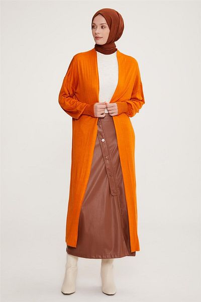 Armine Orange Burnt Cardigan - 22Kd4245