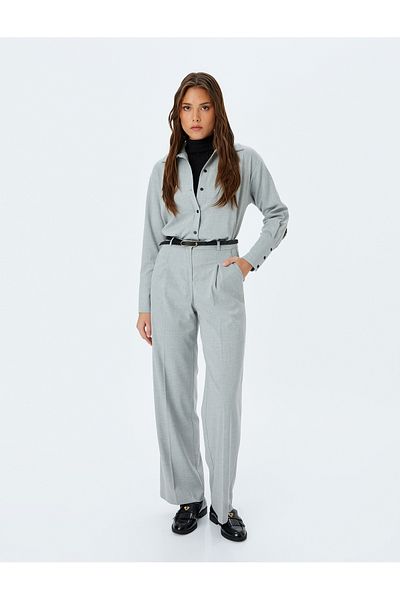 Koton Long Sleeve Button Classic Shirt