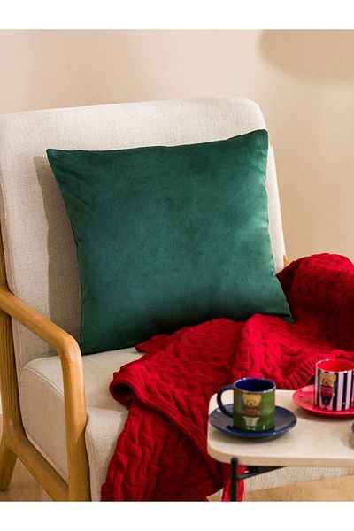 LC Waikiki HOME Πράσινη Απλό Κάλυμμα Μαξιλαριού 45x45 εκ