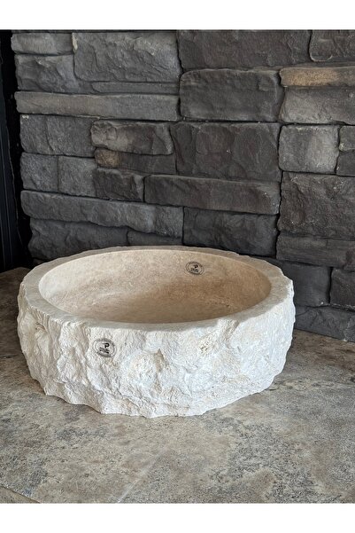 Polen Stone Traverten Doğal Taş Lavabo 42 X 15