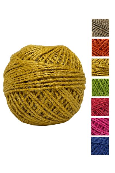 vollen yarn Jute Rope, Straw Rope, Sack Rope, Whip Rope, Decoration Rope Hemp Rope 100 Gr 100 Meters