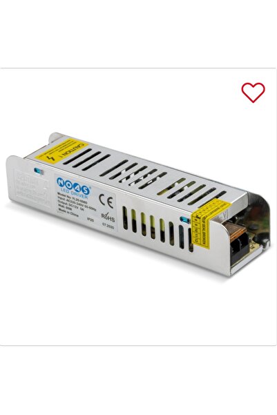 Noas 12 VOLT SLİM TRAFO 5 AMPER NOAS YL20-0060