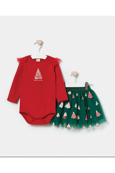 Name Baby Baby Girl Tutu Happy New Year Christmas Set