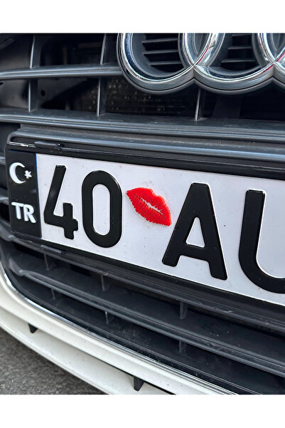 3dbaydesign Pleksi Öpücük Plaka İçin 2 Adet