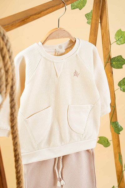 bombe 2-Piece Cotton Lilac Set - Baby Kids Trendy Fashion Bottom Top Set