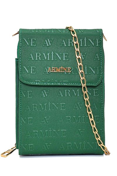 Armine Τσάντα χειρός με πράσινη αλυσίδα 23yd7266
