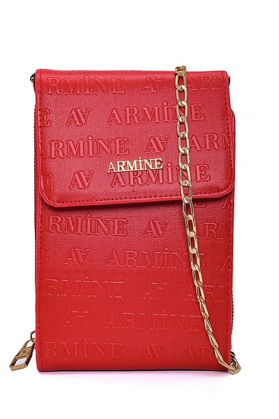Armine Handbag - 23Yd7266-1 Red Military Chain