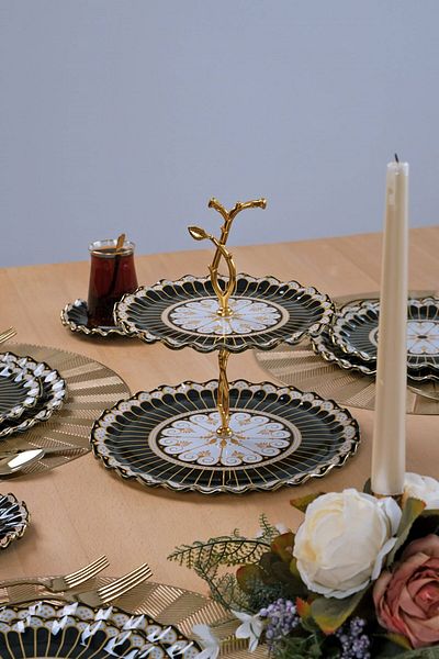 Glore Renoir Gold Gilt Glass Cookie Holder