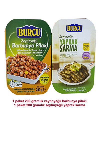 BURCU zeytinyağlı yaprak sarma ve zeytinyağlı barbunya pilaki