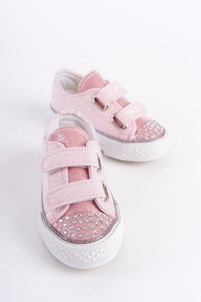 KATEYLER Nou sezon - Pantofi de zi cu zi ortopedici pentru fete cu velcro roz Stone (21-30 iluminați)