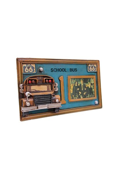 z12concept Decorative Metal Frame School Bus Decorated Gift