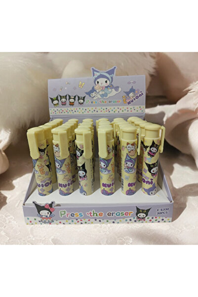 nihonwosekai 1 ADET Sanrio Kuromi Anime Kalem Silgi