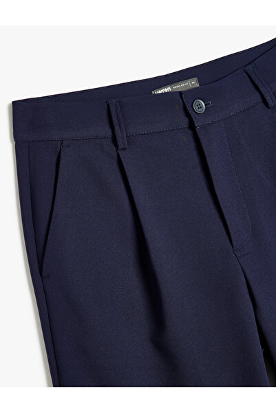 Koton Düğmeli Chino Cep Detaylı Palazzo Bol Kumaş Pantolon