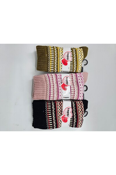 KAPAR 4 Lü yünlü havlu  soket çorap