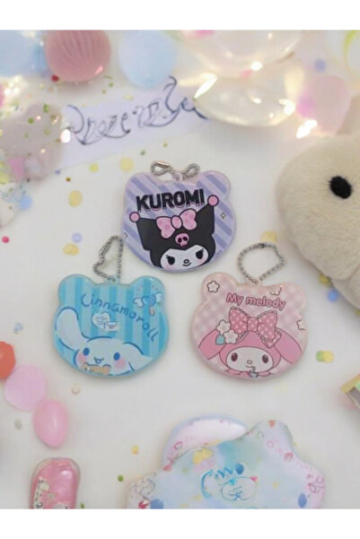 nihonwosekai 1 ADET Sanrio Kuromi My Melody Cinnamoroll Anime El Aynası Tarak