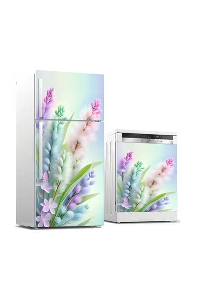 RENKLİ HOBBY Buzdolabı Ve Bulaşık Makinası Kapağı Kaplama Sticker - Kapak Fol...
