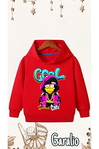 Garalio سويت شيرت أطفال بغطاء للرأس مطبوع عليه كول سيمبسون