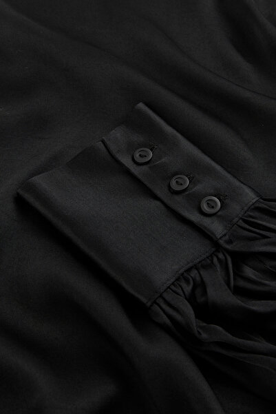 W Collection SİYAH UZUN KOLLU BLUZ