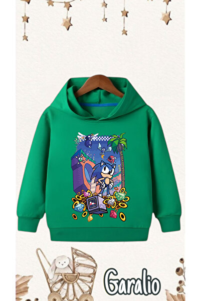 Garalio SONIC PRINTED ΠΑΙΔΙΚΟ ΦΟΥΤΕΡ ΜΕ ΚΟΥΚΟΥΛΑ