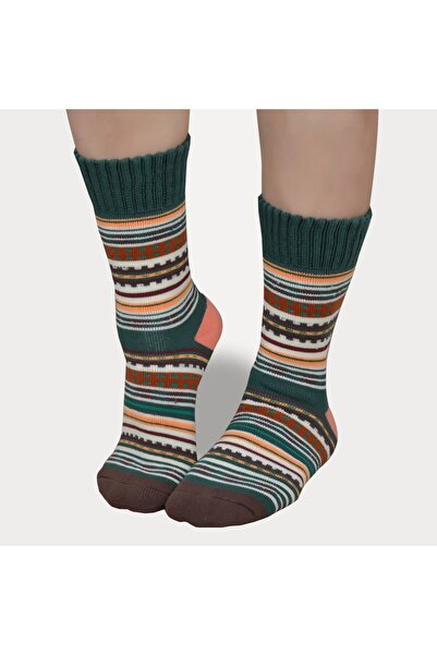 Shocks özgür ruhlara Kadın Otantik Desen Soket Havlu Çorap