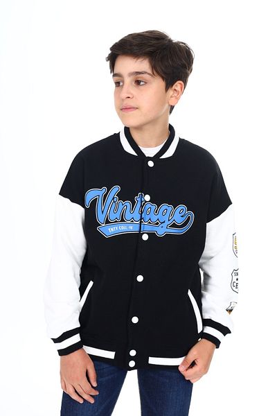 Toontoy Boy's Printed College Cardigan