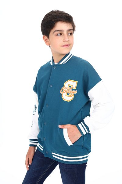 Toontoy Boy's Printed College Cardigan