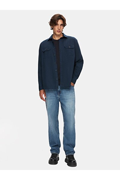 Ltb قميص أزرق كحلي