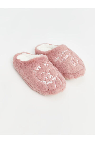 LC Waikiki Lcw Steps Embroidered Plush Girls' House Slippers (W4)