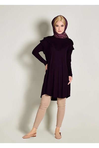 Alvina Rush Detailed Combed Tunic 4363