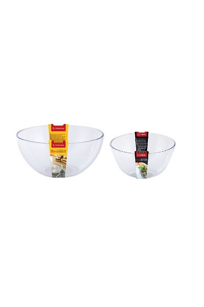 Termisil ,Borosilicate glass,Salad Bowl,Set of 2 pcs,(23+26cm).
