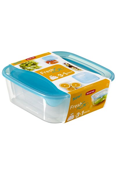 CURVER ,Food Storage,Fresh&Go,Set of 4 Pieces,with cover,Sizes (0.25L+0.8L+1.7L+2.9L)